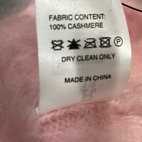 R13 Japanese Brushed Cashmere Dip Dyed Sweater - Pink Ombre. Size Medium $1855 - Picture 12 of 13